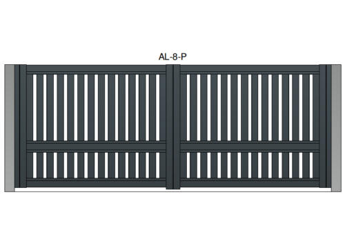 AL-8-P brama dwuskrzydlowa